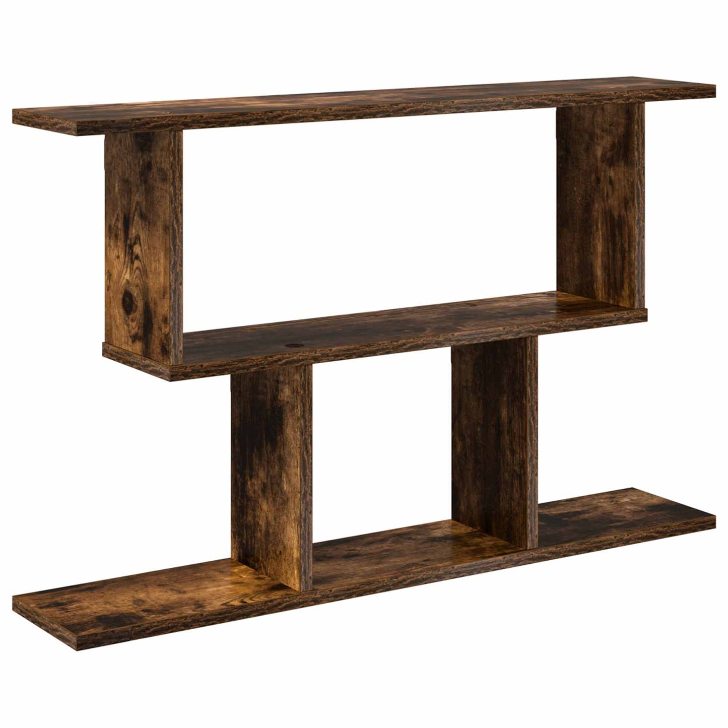 Vegghylle Røkt Eik 80 x 15 x 50,5 cm Konstruert tre