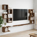 Vegghengt TV-hylle Gammelt tre 180 x 15 x 94 cm Konstruert tre