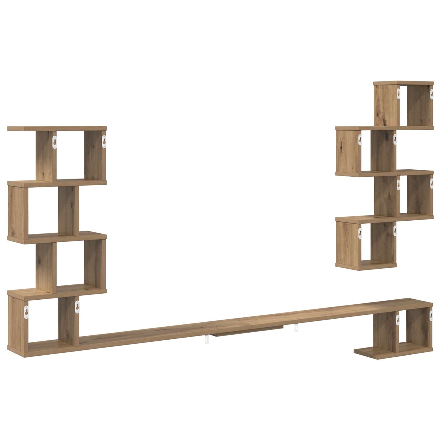 Vegghengt TV-hylle Artisan eik 160 x 15 x 94 cm Konstruert tre