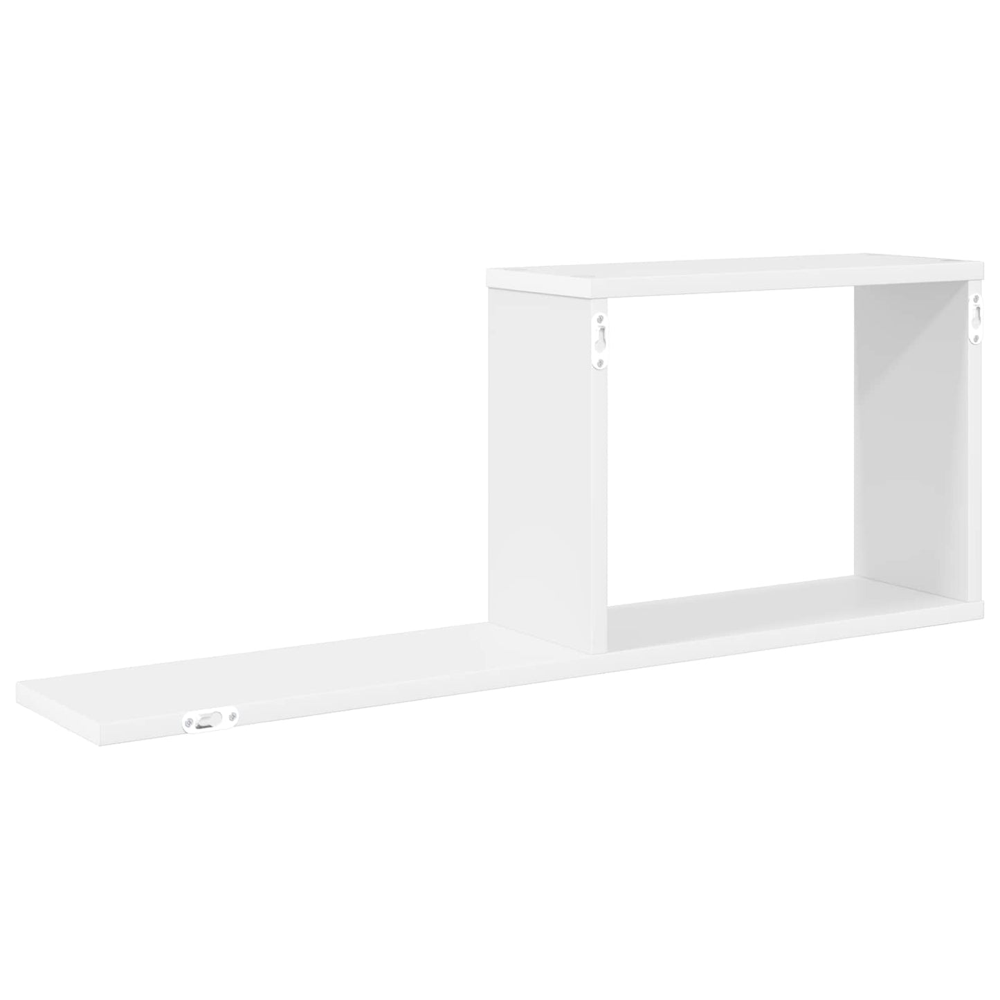 Flytende hyller Hvit 80 x 15 x 30 cm Konstruert tre