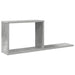 Flytende hyller Betonggrå 80 x 15 x 30 cm Konstruert tre