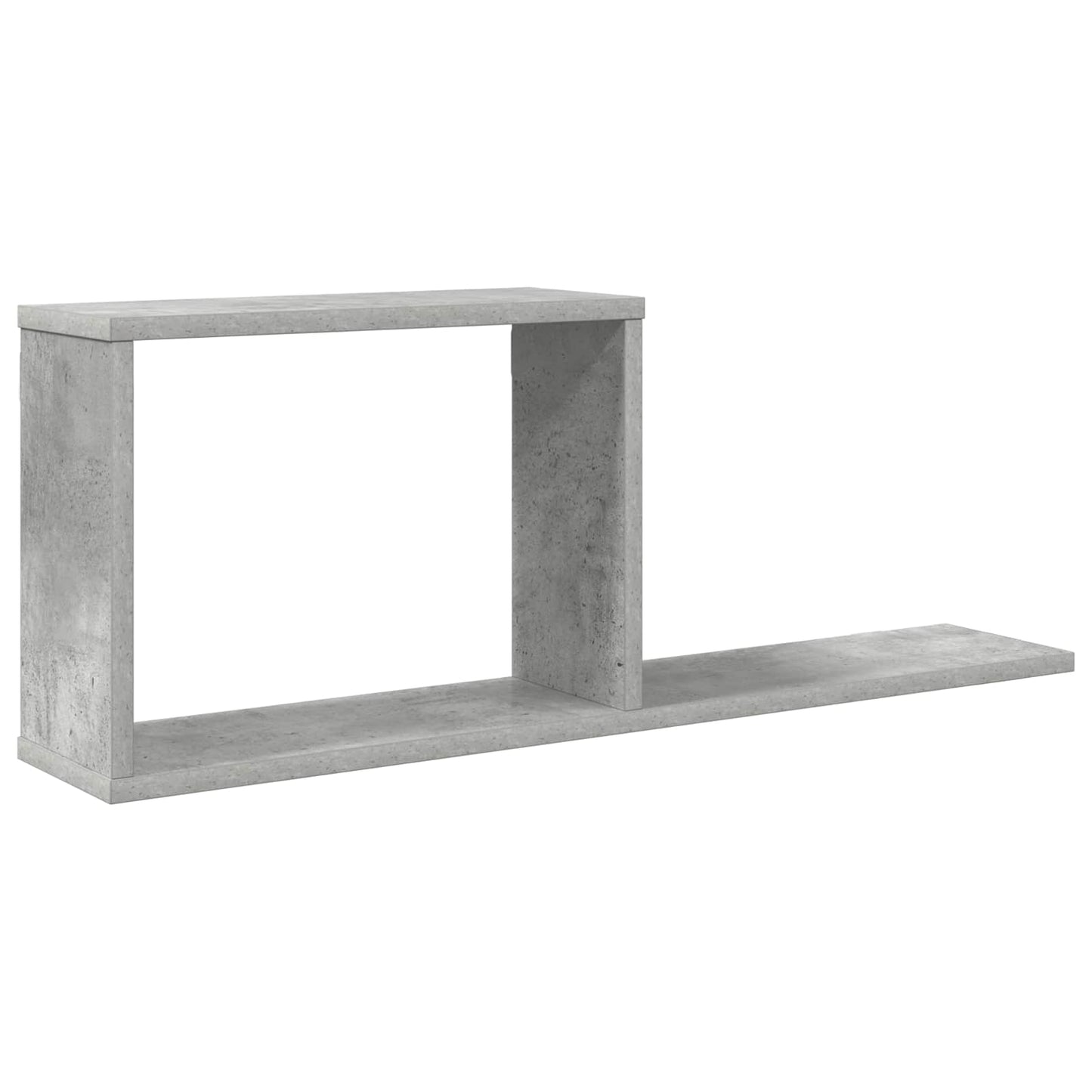 Flytende hyller Betonggrå 80 x 15 x 30 cm Konstruert tre