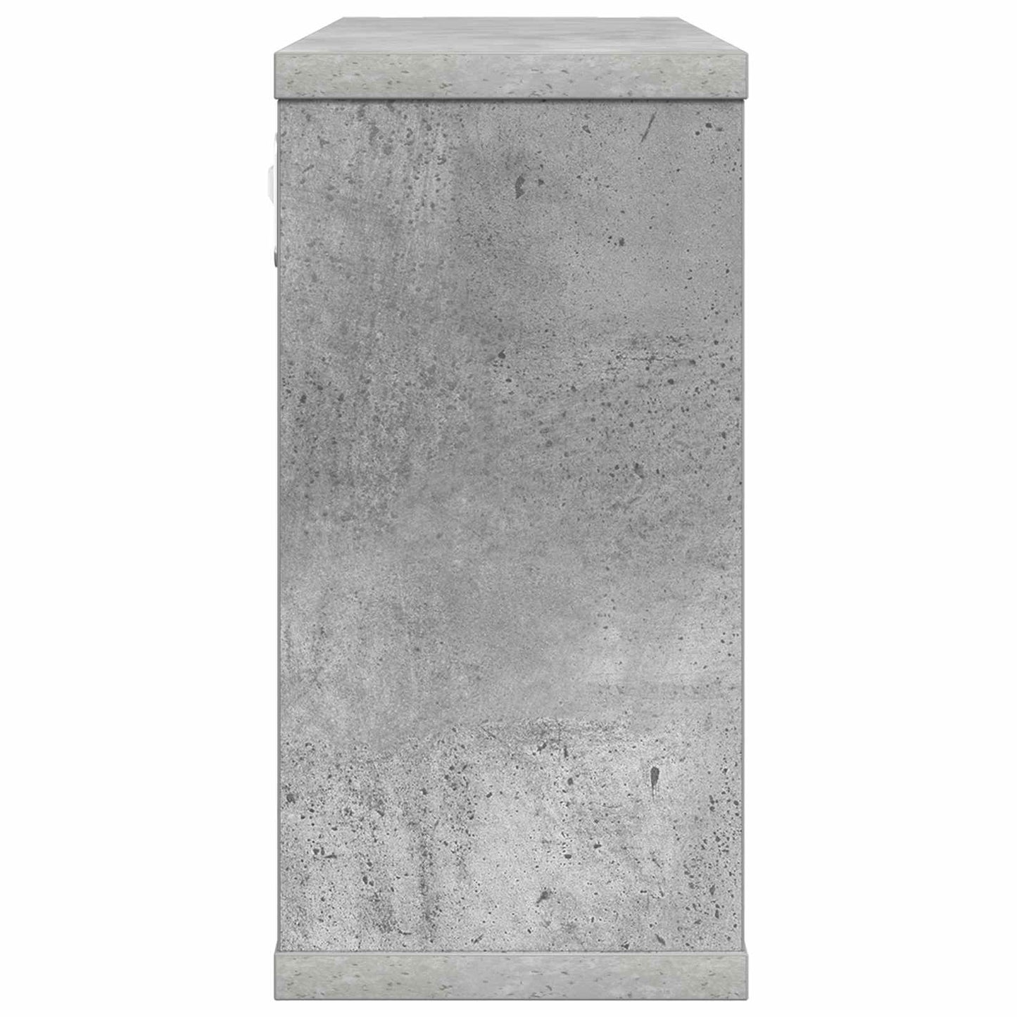 Flytende hyller Betonggrå 80 x 15 x 30 cm Konstruert tre