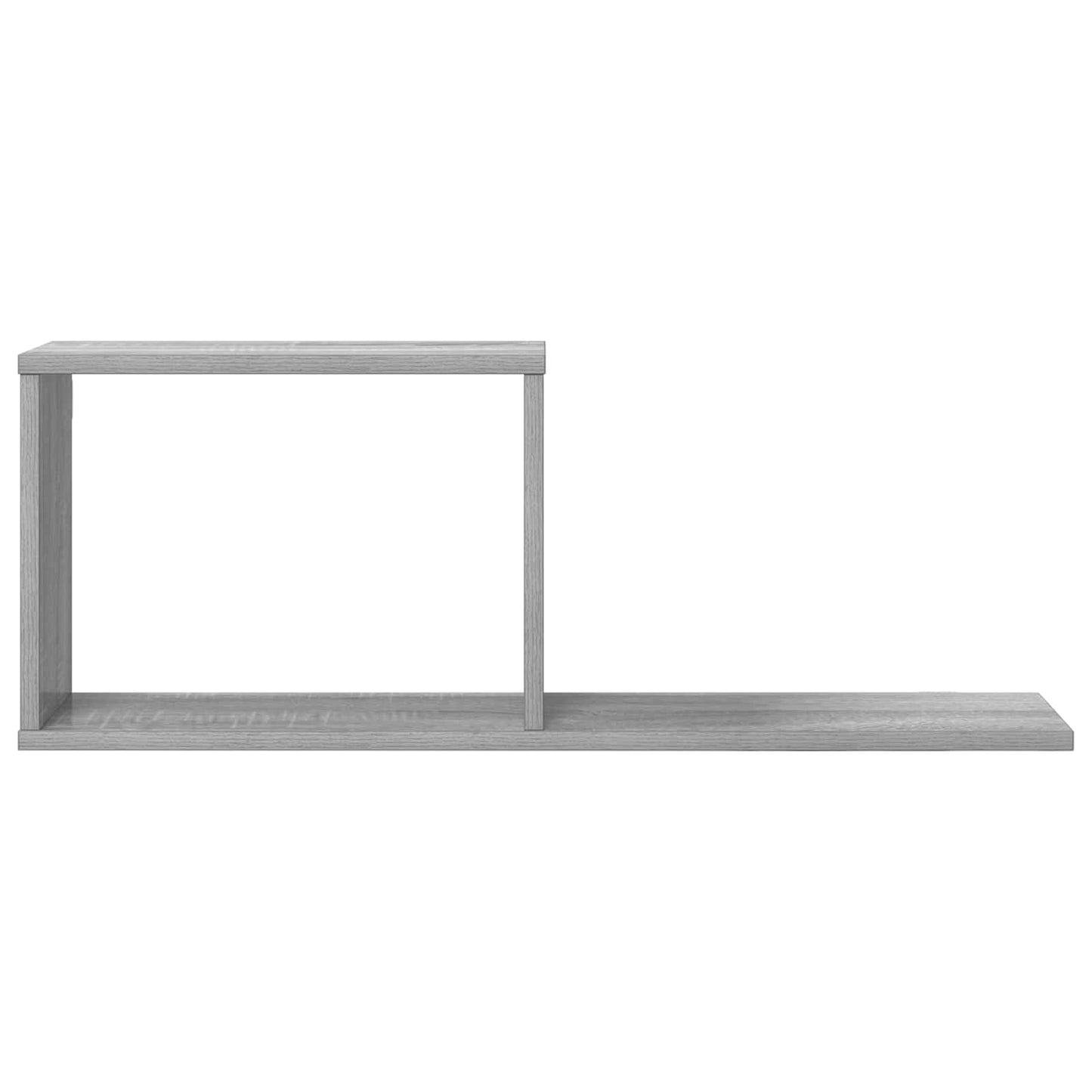 Flytende hyller 2 pcs Grå Sonoma 80 x 15 x 30 cm Konstruert tre