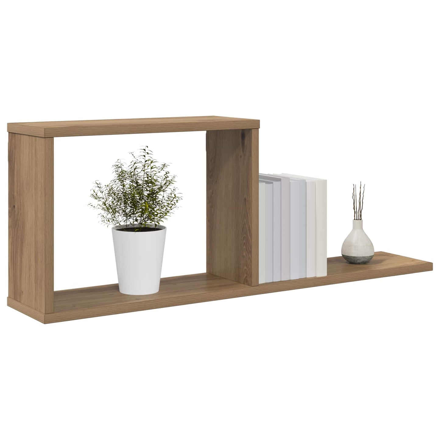 Flytende hyller Artisan eik 80 x 15 x 30 cm Konstruert tre