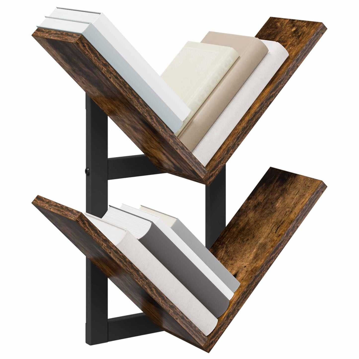 Vegghengt Flytende Hylle 2 pcs Røkt Eik 43 x 15 x 47 cm