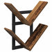 Vegghengt Flytende Hylle Gammelt tre 43 x 15 x 47 cm
