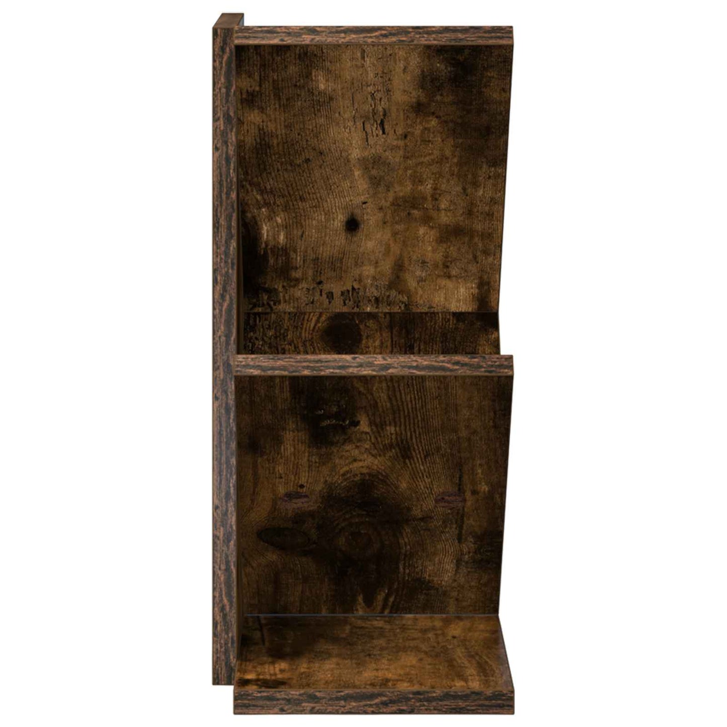 Tre Bokhylle 3-Hyller 30 x 18 x 40 cm Konstruert tre Røkt Eik