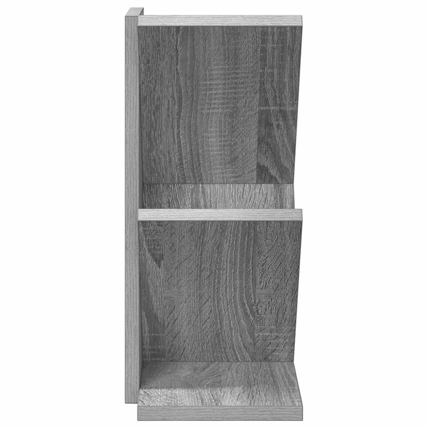 Tre Bokhylle 3-Hyller 30 x 18 x 40 cm Konstruert tre Grå Sonoma