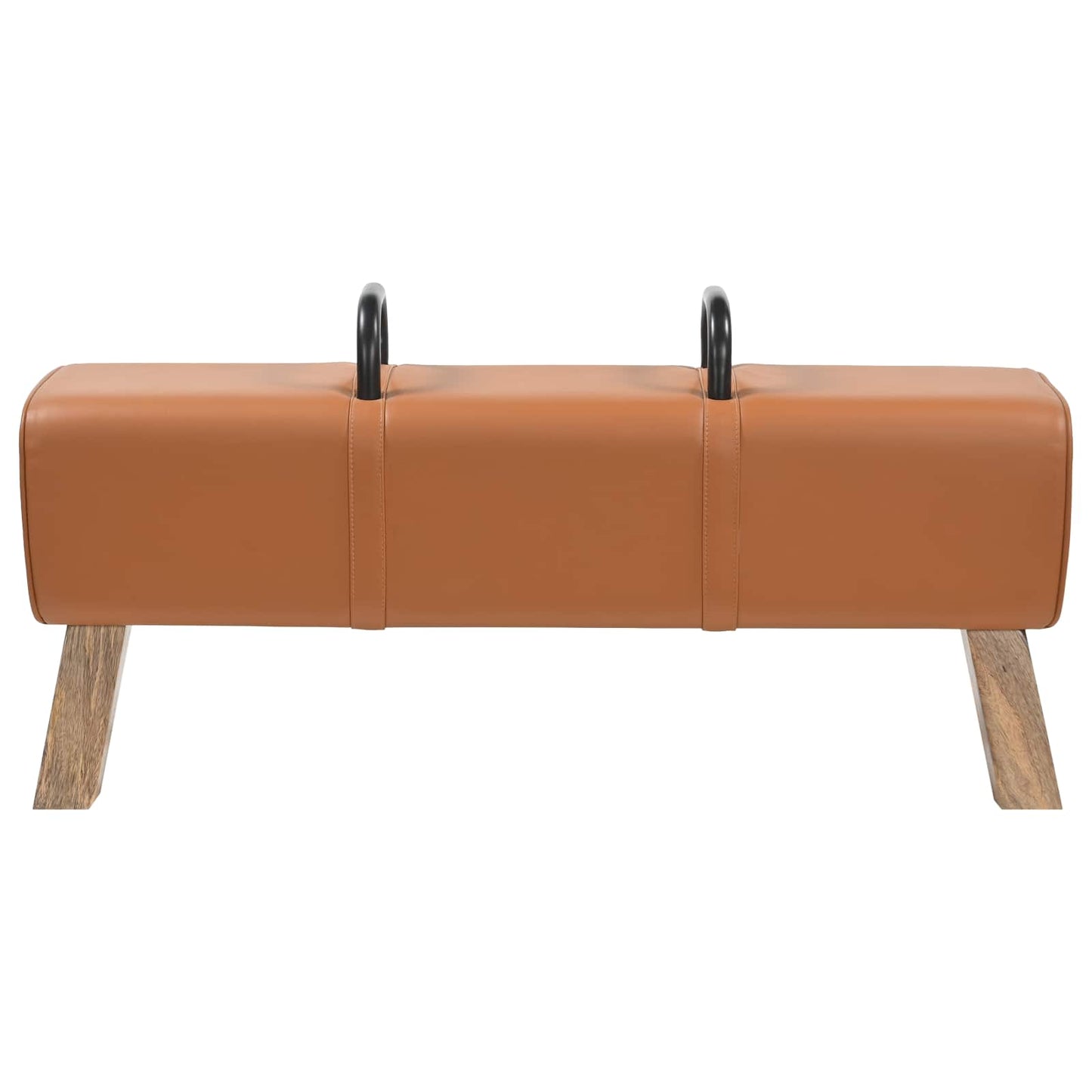 benk Brun 110 x 30 x 45 cm Ekte Lær