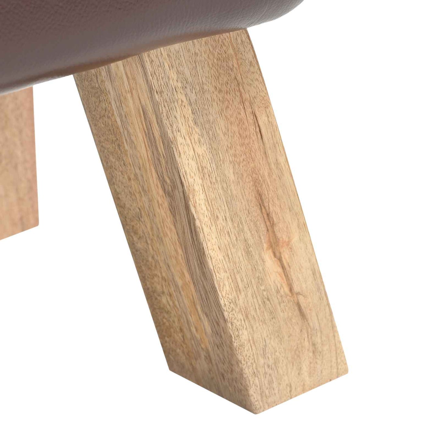 benk Mørk brun 110 x 30 x 45 cm Ekte Lær