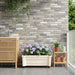 Calypso plante med hjul Hvit 79 x 35 x 33 cm PP