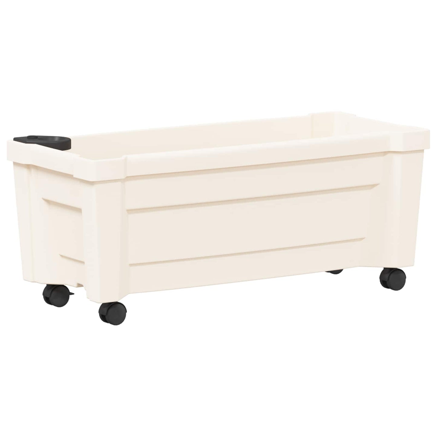 Calypso plante med hjul Hvit 79 x 35 x 33 cm PP