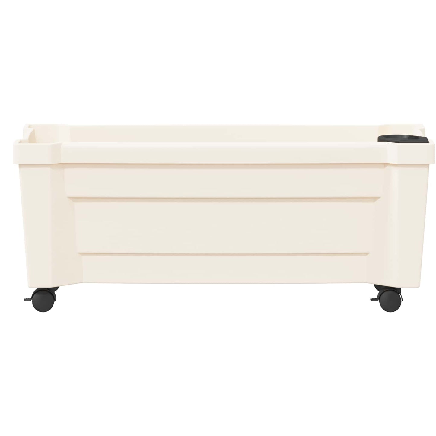 Calypso plante med hjul Hvit 79 x 35 x 33 cm PP