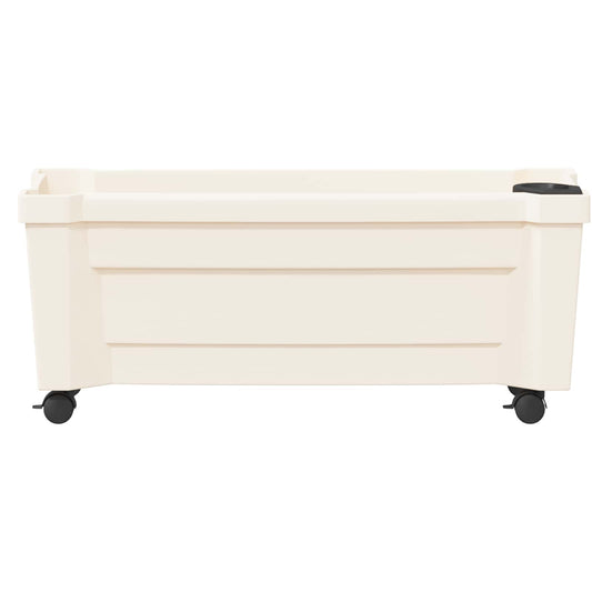 Calypso plante med hjul Hvit 79 x 35 x 33 cm PP