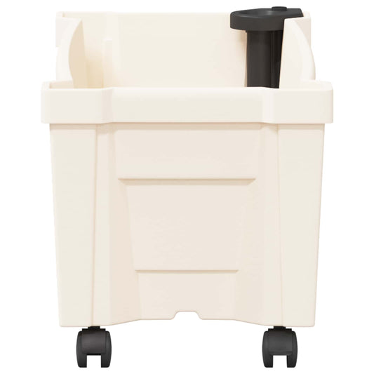 Calypso plante med hjul Hvit 79 x 35 x 33 cm PP