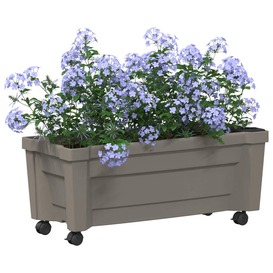 Calypso plante med hjul Grå 79 x 35 x 33 cm PP
