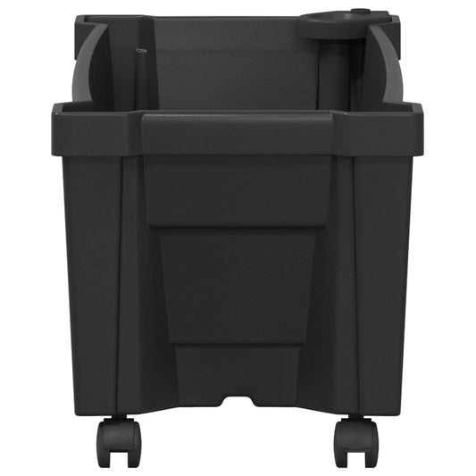 Calypso plante med hjul Antrasitt 79 x 35 x 33 cm PP