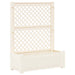 Stor plantekasse med espalier Hvit 99,5 x 43 x 133,5 cm PP