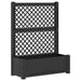 Stor plantekasse med espalier Antrasitt 99,5 x 43 x 133,5 cm PP