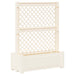 Stor plantekasse med espalier Hvit 99,5 x 43 x 133,5 PP