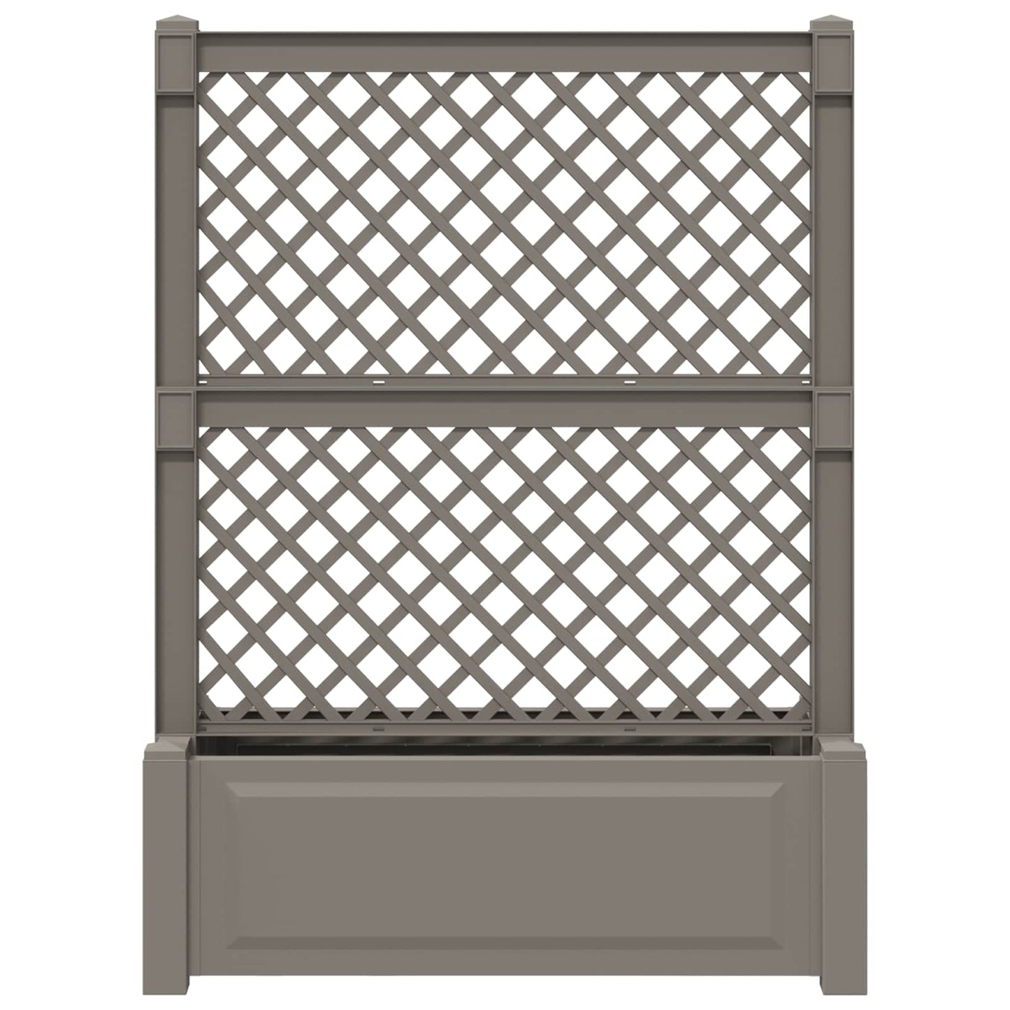 Stor plantekasse med espalier Grå 99,5 x 43 x 133,5 PP