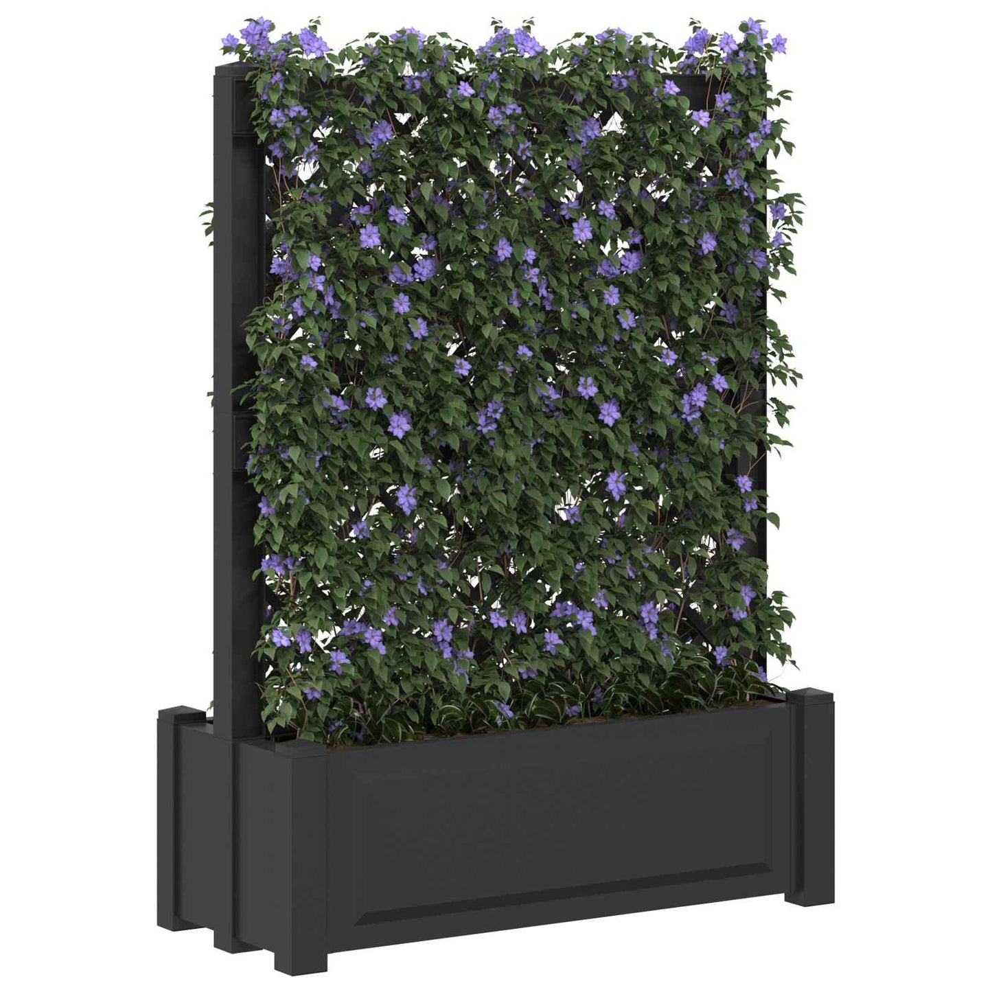 Stor plantekasse med espalier Antrasitt 99,5 x 43 x 133,5 PP
