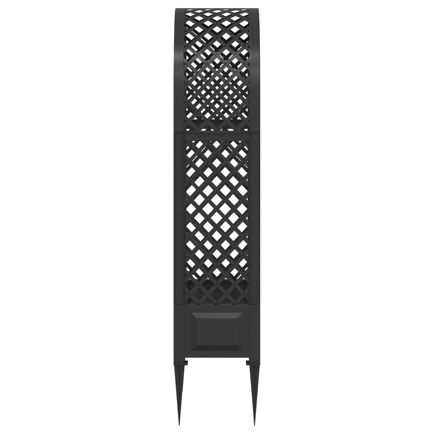 Rosbue med pigger Antrasitt 97 x 43 x 218 cm PP