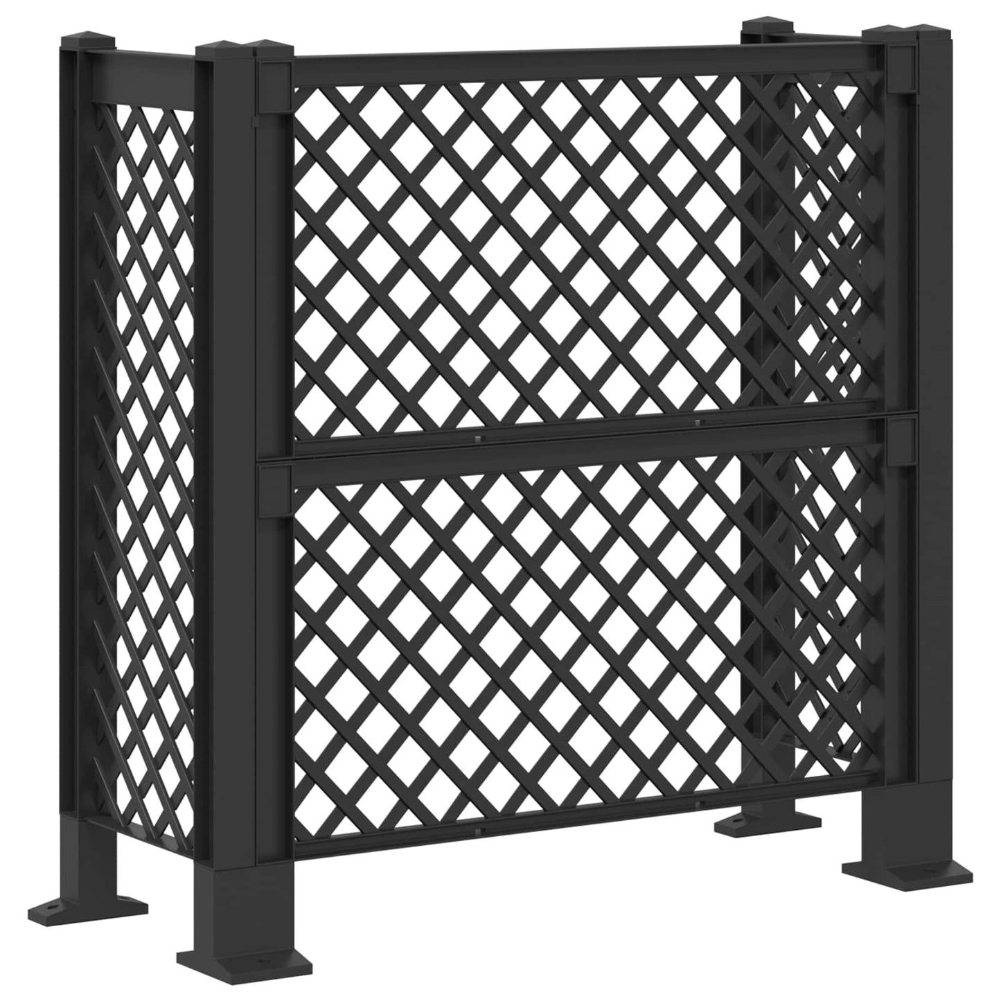 Søppelbøtte espalier Antrasitt 123 x 47 x 114 cm PP