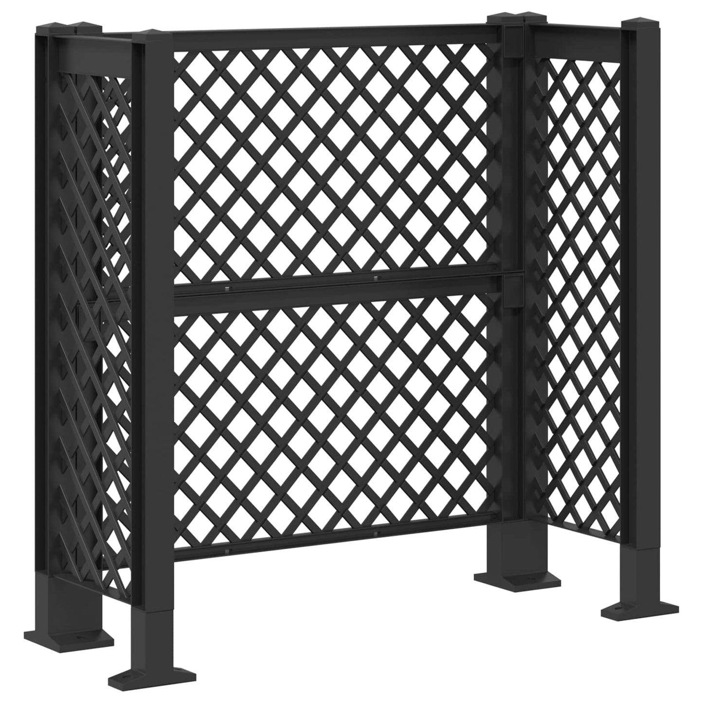 Søppelbøtte espalier Antrasitt 123 x 47 x 114 cm PP