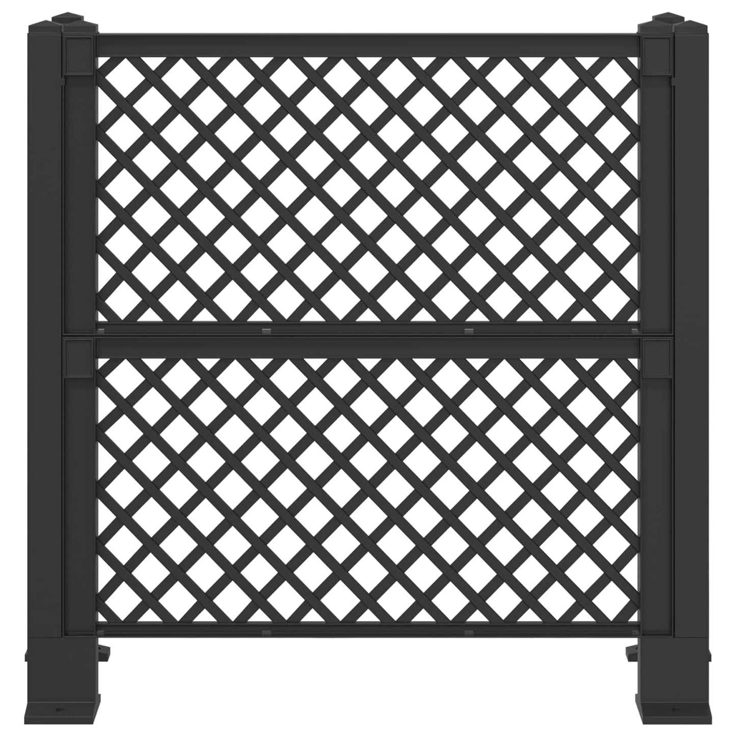 Søppelbøtte espalier Antrasitt 123 x 47 x 114 cm PP