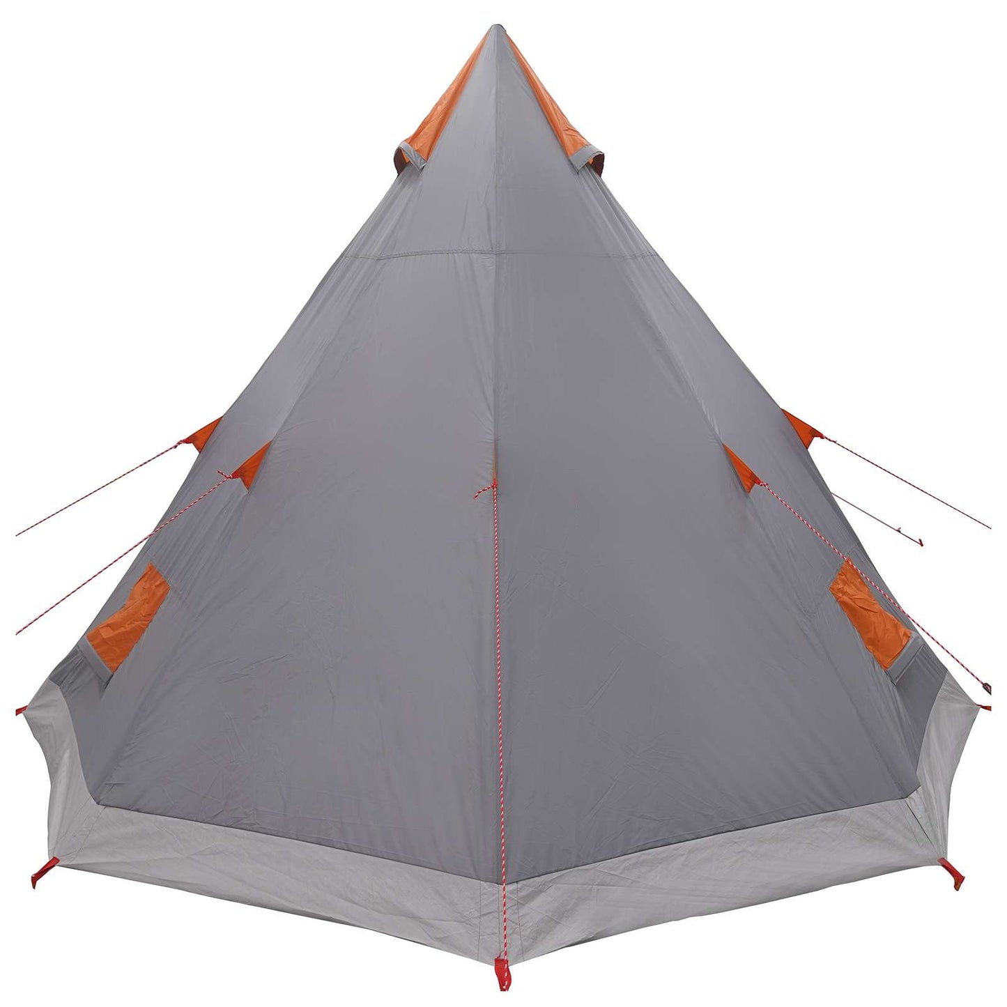 3 person Grå og Oransje 185T Polyester med PU Belegg