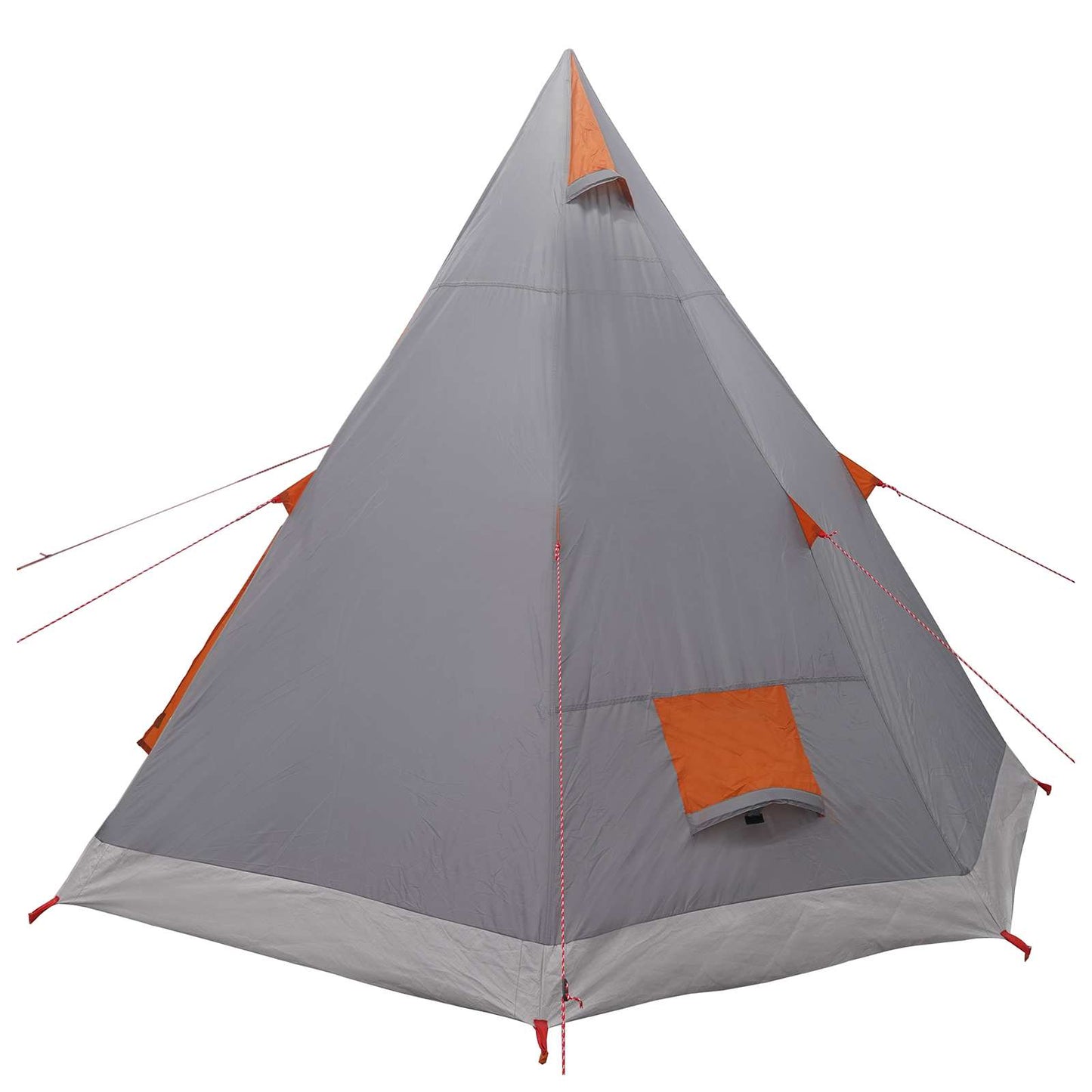 3 person Grå og Oransje 185T Polyester med PU Belegg