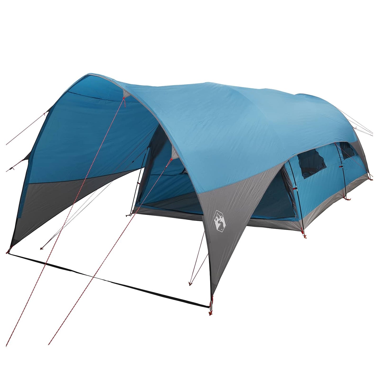 Tunnel Tent med Regntrekk Vannavvisende 10 person Blå