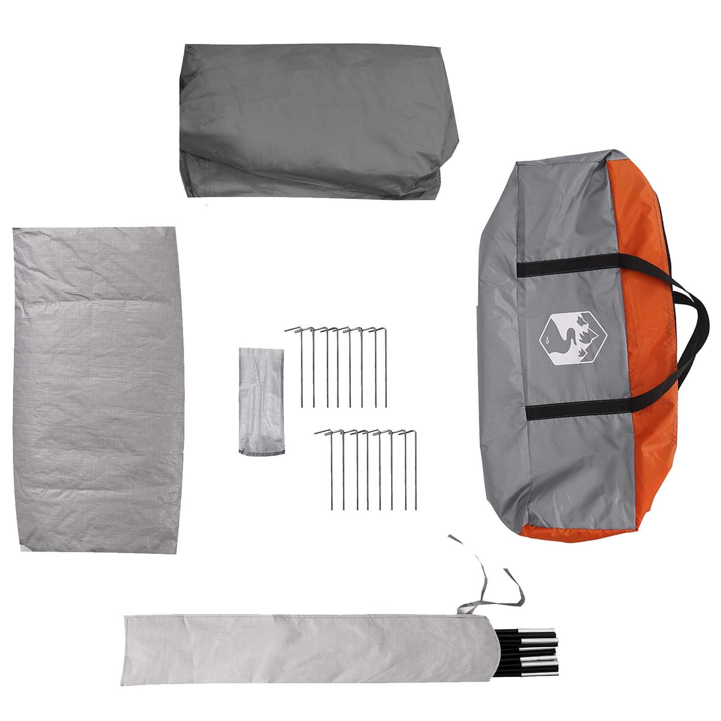 Tunnel Tent med Regntrekk Vannavvisende 10 person