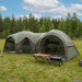 Familietelt med regntrekk, vanntett 5 person Army grønn