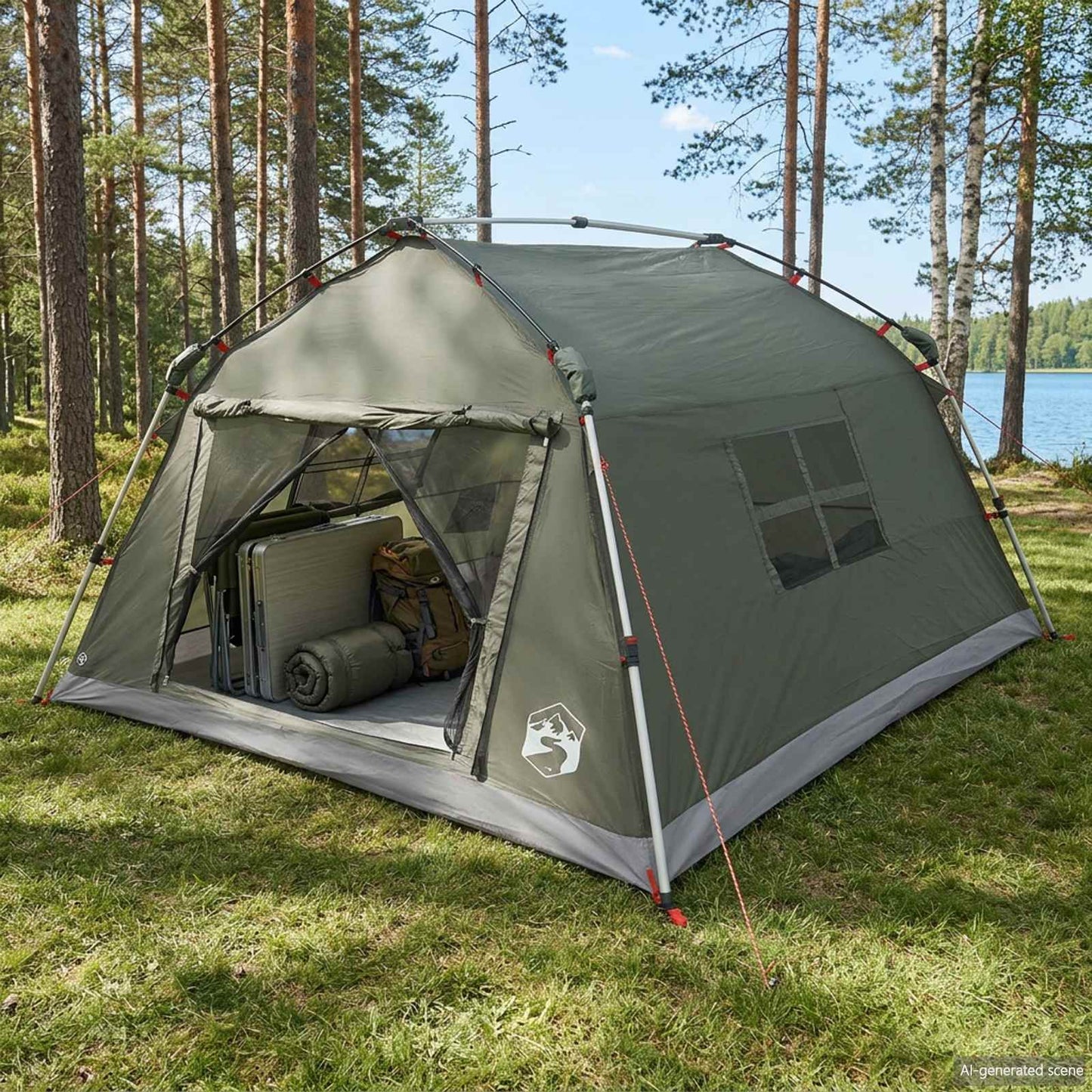 Sofaputestopper Vannavstøtende 4 person Army grønn