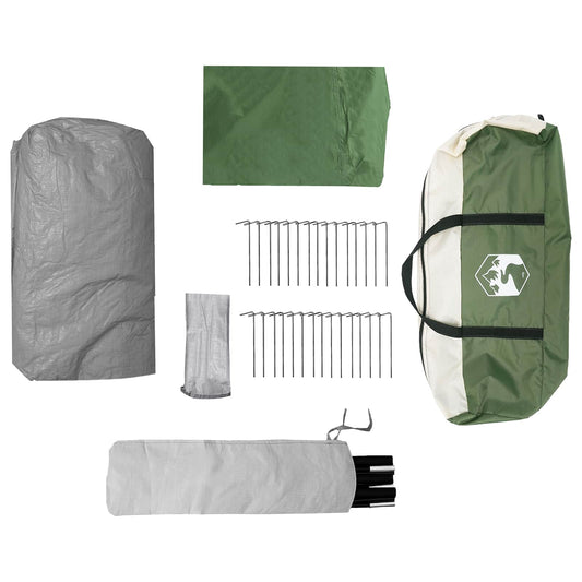 3 person 3-personers Grønn 185T Polyester med PU Belegg