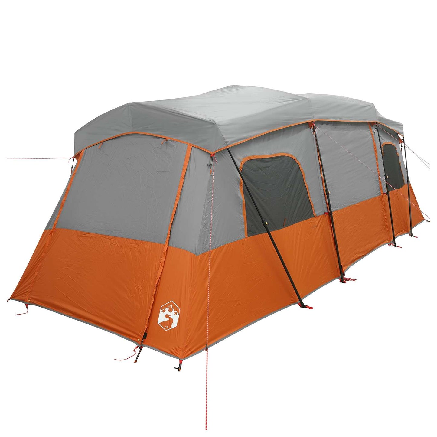 3 person Grå og Oransje 185T Polyester med PU Belegg