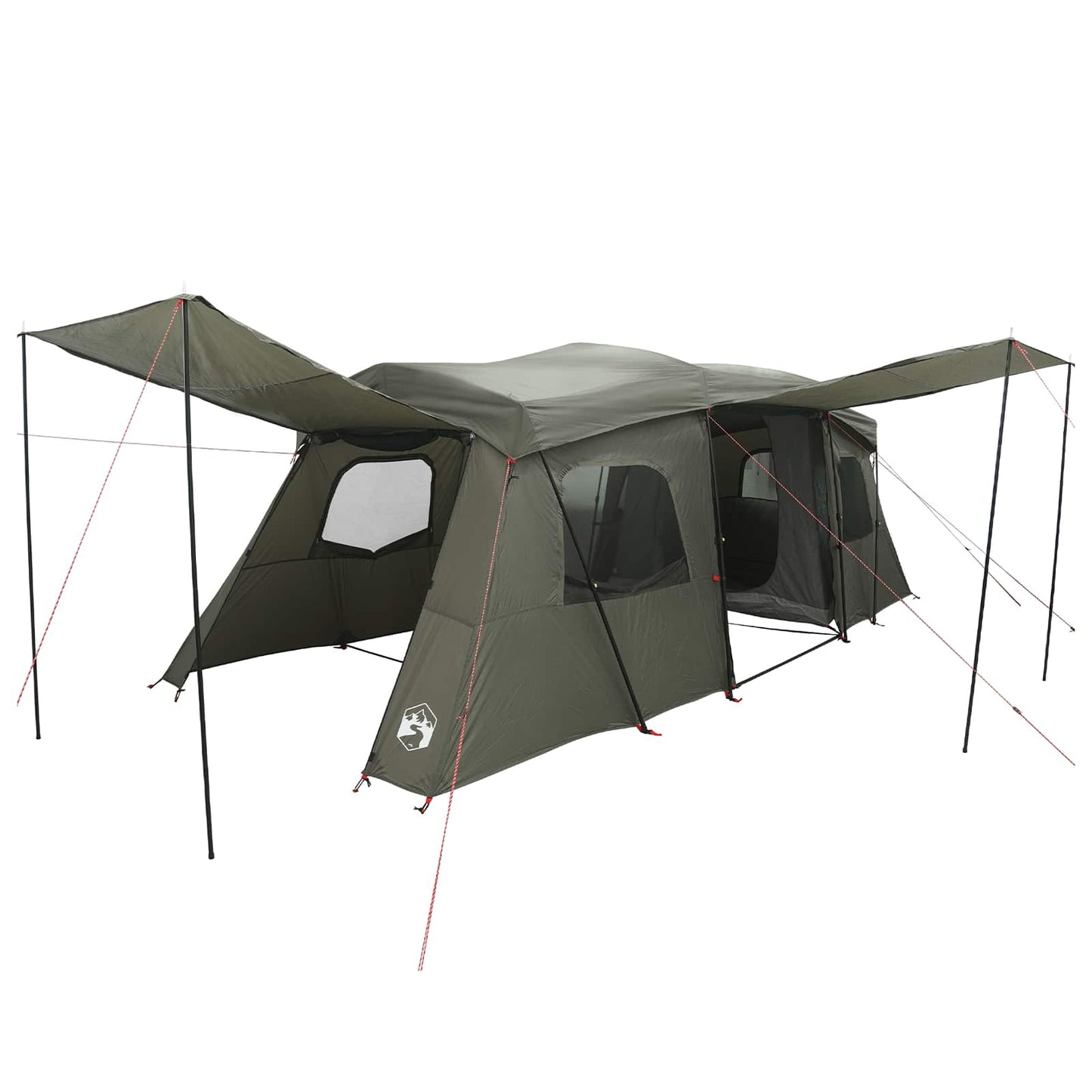 3 person 3-personers Army grønn 185T Polyester med PU Belegg