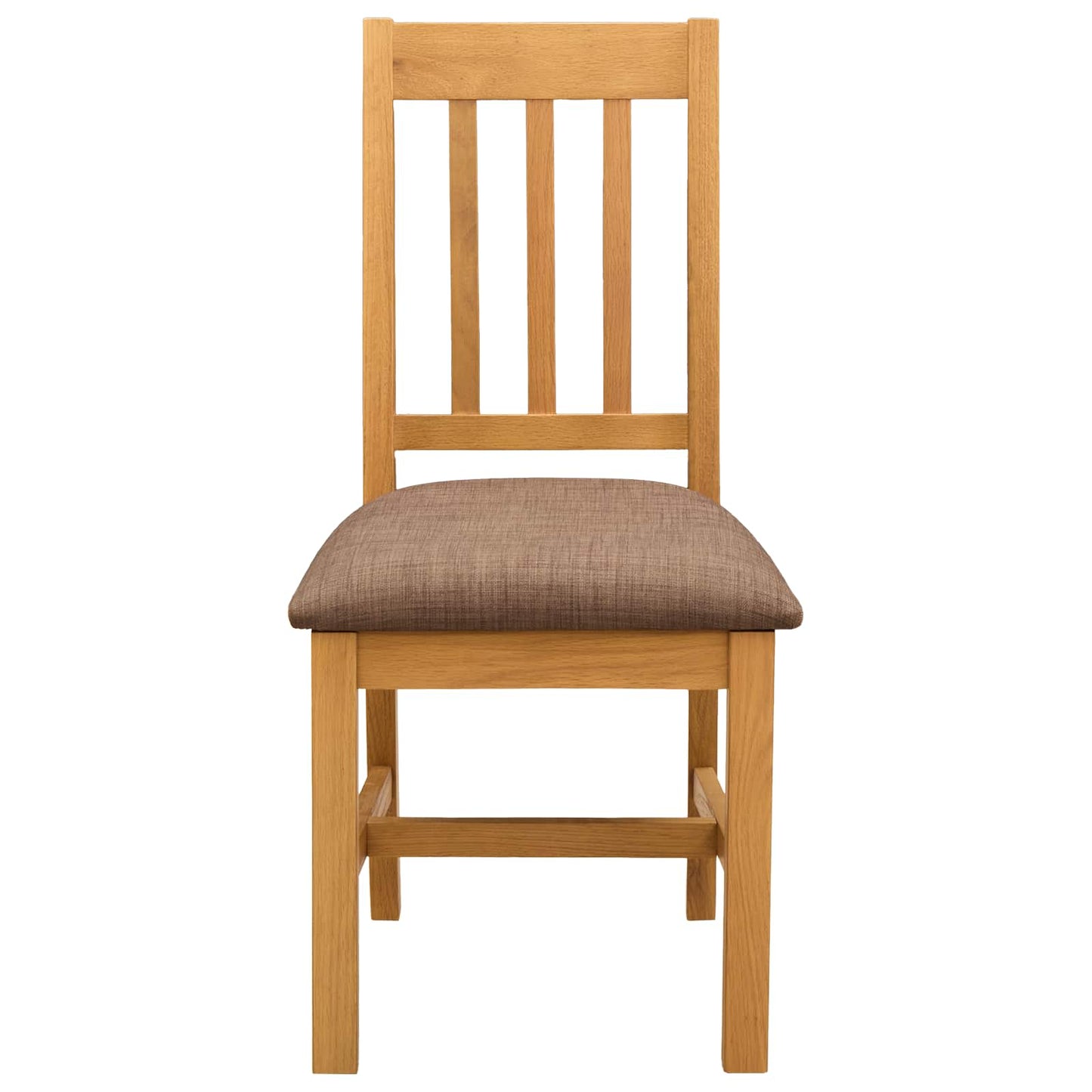 Spisestuestol VENLO 2 pcs Massivt Eiketre Naturlig og grå