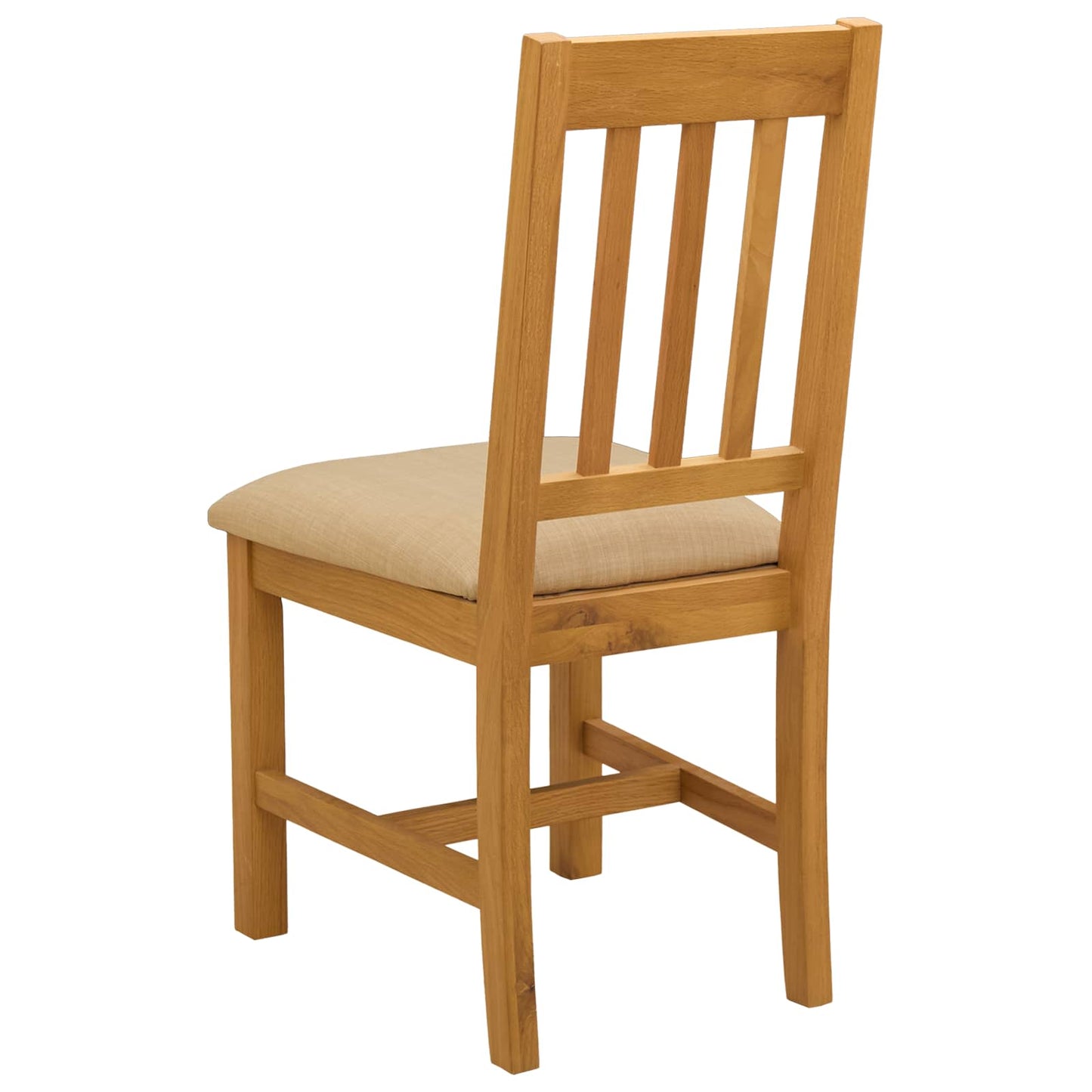Spisestuestol VENLO 2 pcs Massivt Eiketre Beige 45 x 53 x 92 cm