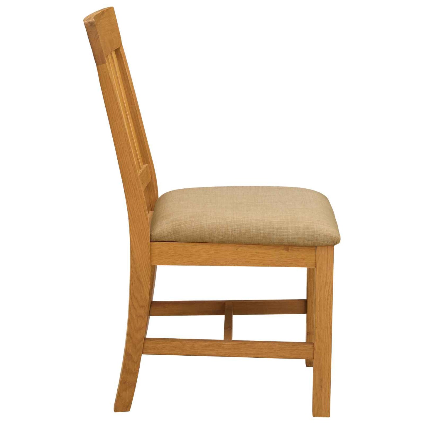 Spisestuestol 2 pcs Massivt Eiketre Beige 45 x 59 x 92 cm
