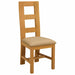 Spisestuestol 2 pcs Massivt Eiketre Beige 45 x 51 x 105 cm