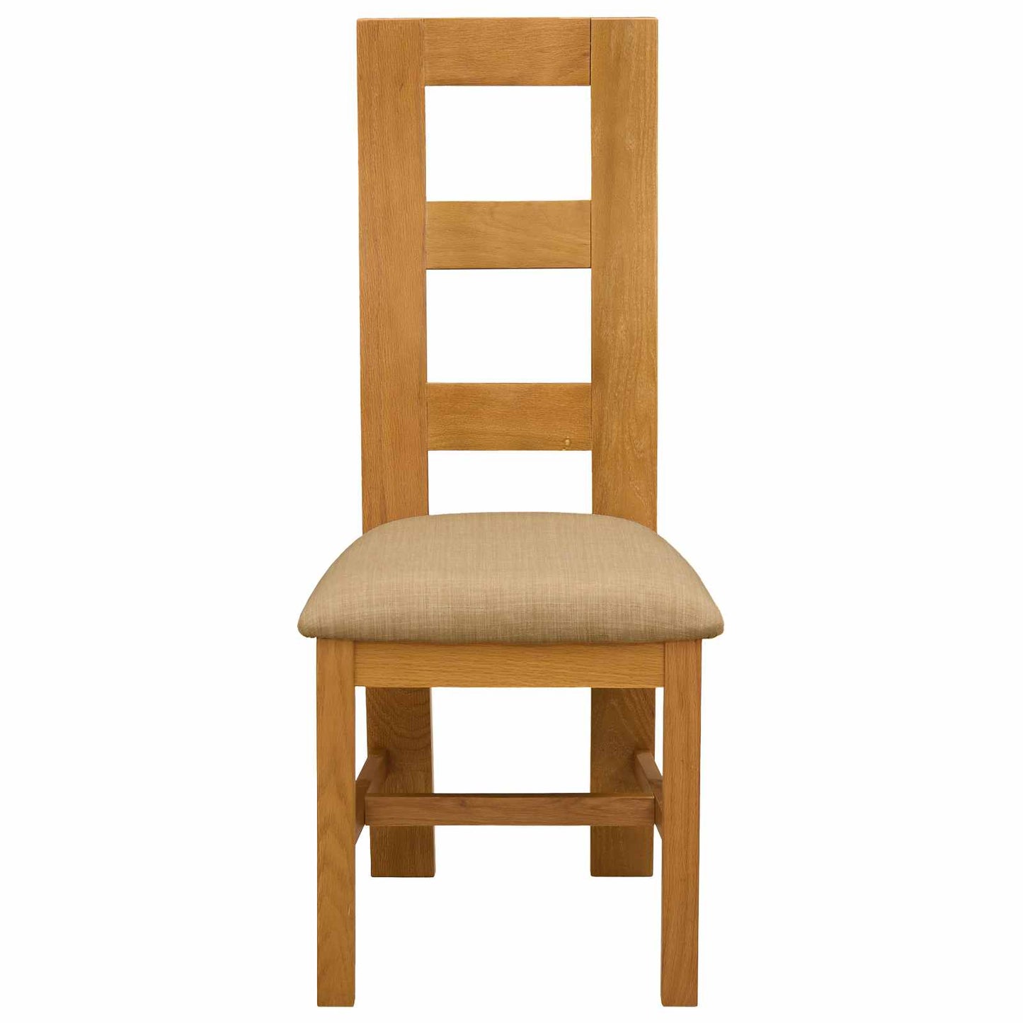 Spisestuestol 2 pcs Massivt Eiketre Beige 45 x 51 x 105 cm