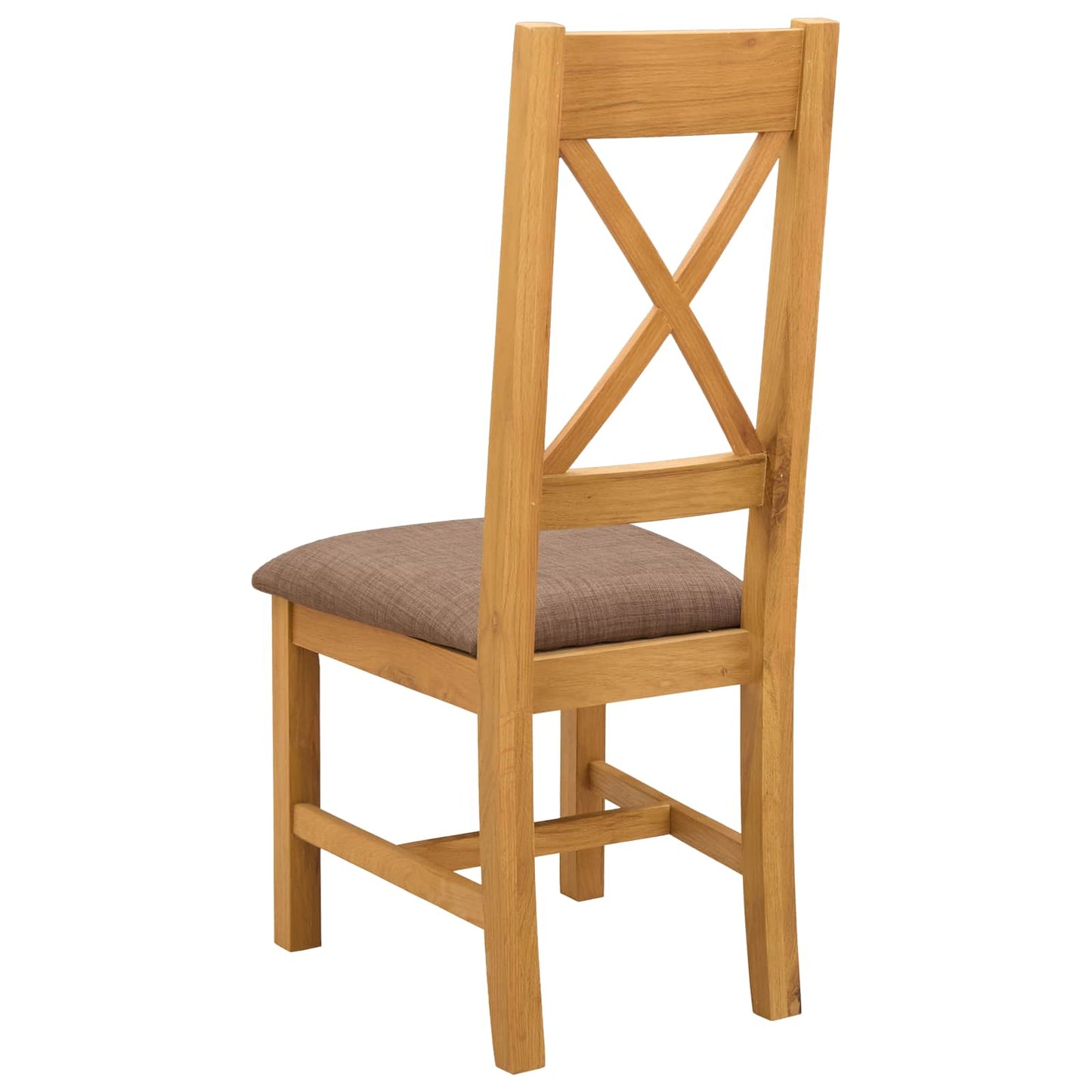 Spisestuestol 2 pcs Massivt Eiketre Grå 45 x 54 x 105 cm