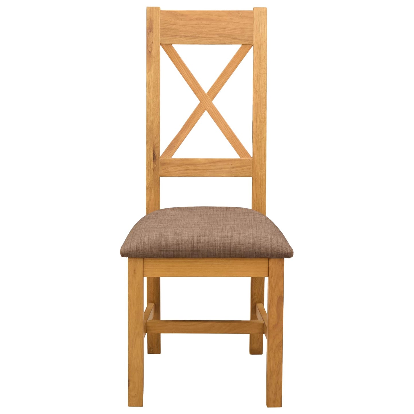 Spisestuestol 2 pcs Massivt Eiketre Grå 45 x 54 x 105 cm