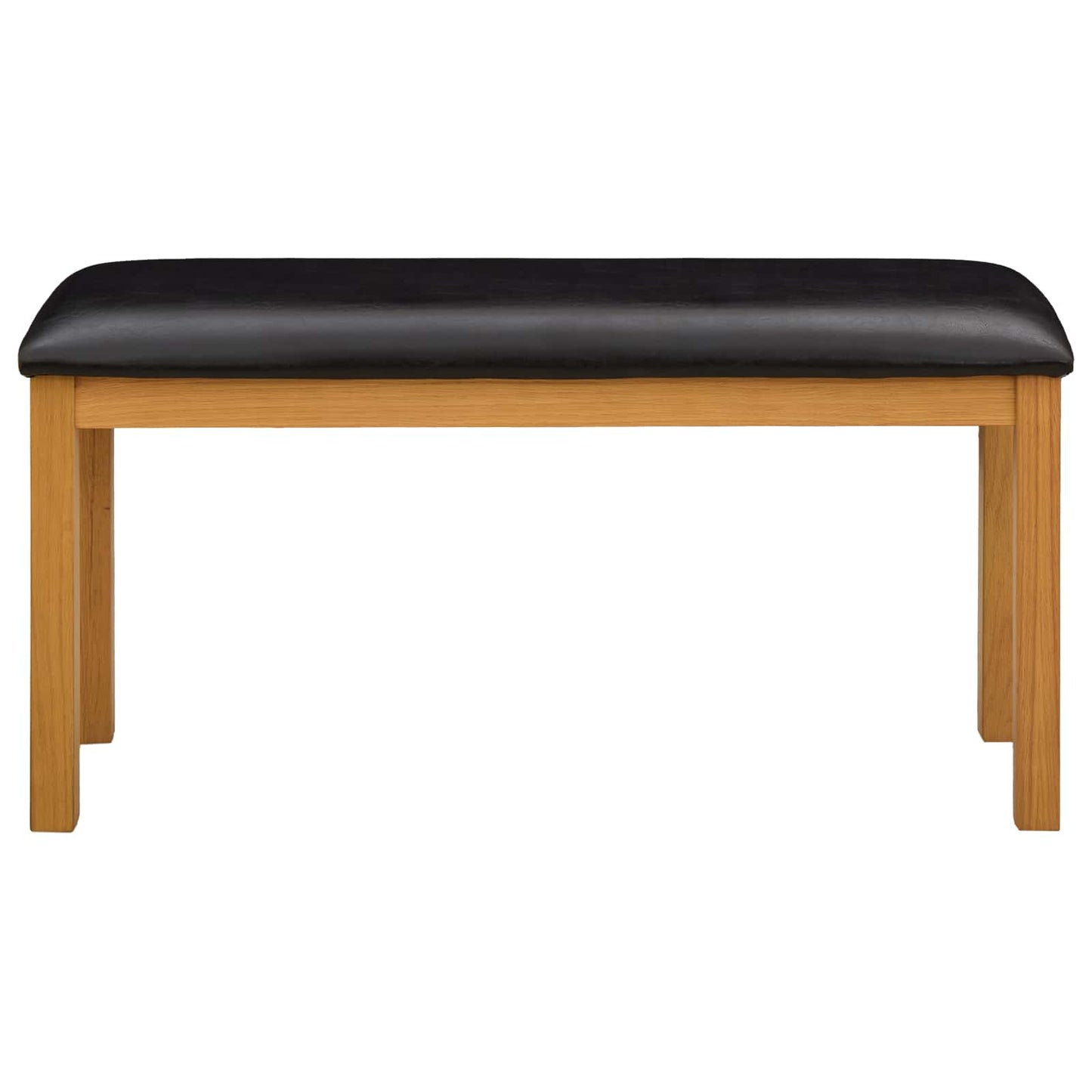 Spisebenk 95 x 32 x 45 cm Massivt Eiketre Svart