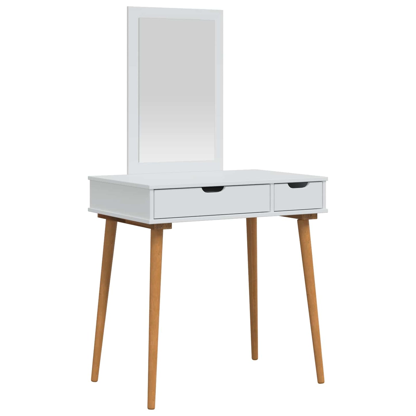 Sminkebordsett FAUSKE 2 pcs Hvit 76 x 50 x 143 cm
