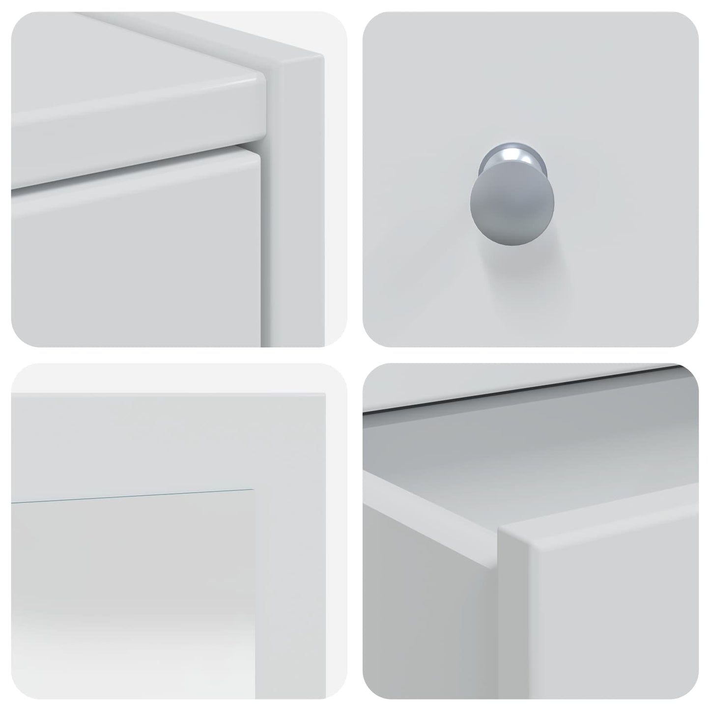 Sminkebordsett FAUSKE 4 pcs Hvit 100 x 50 x 143 cm
